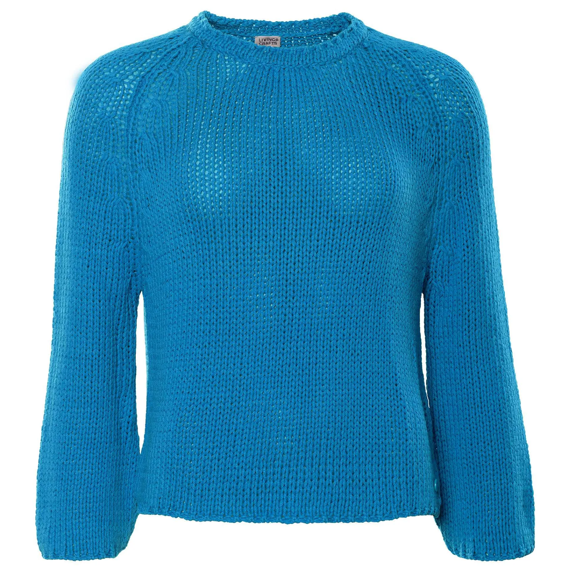LIVING CRAFTS Ricarda | Trui, 3/4 Mouw Azuur Blauw Shop
