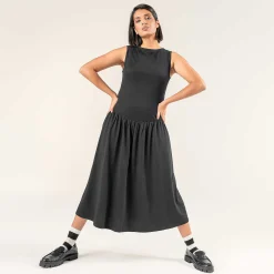 LIVING CRAFTS Roos | Jurk Zwart Hot