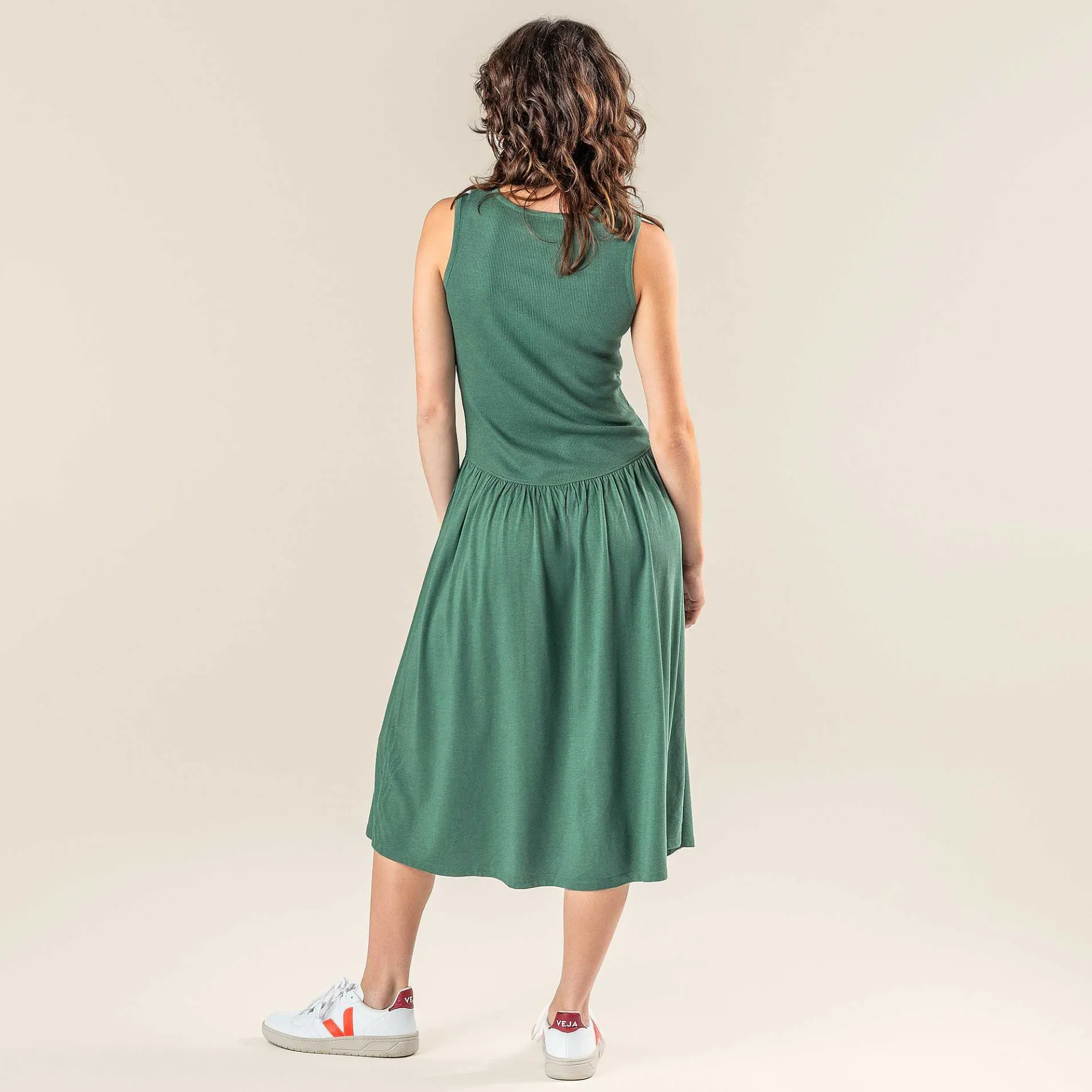 LIVING CRAFTS Roos | Jurk Groene Baai Sale