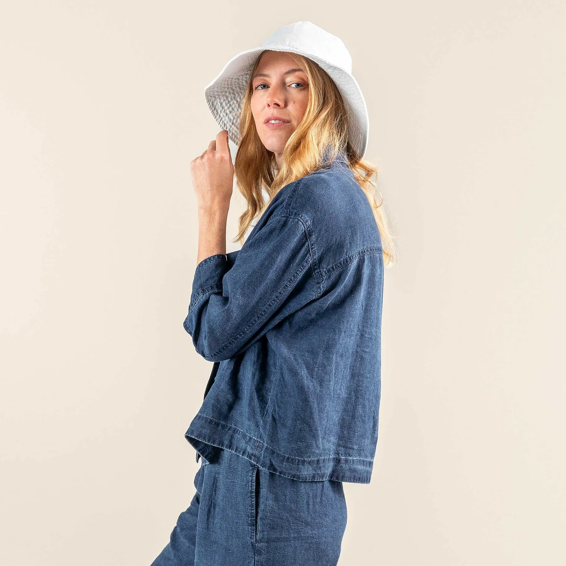 LIVING CRAFTS Roxana | Vest Indigo Blauw Best