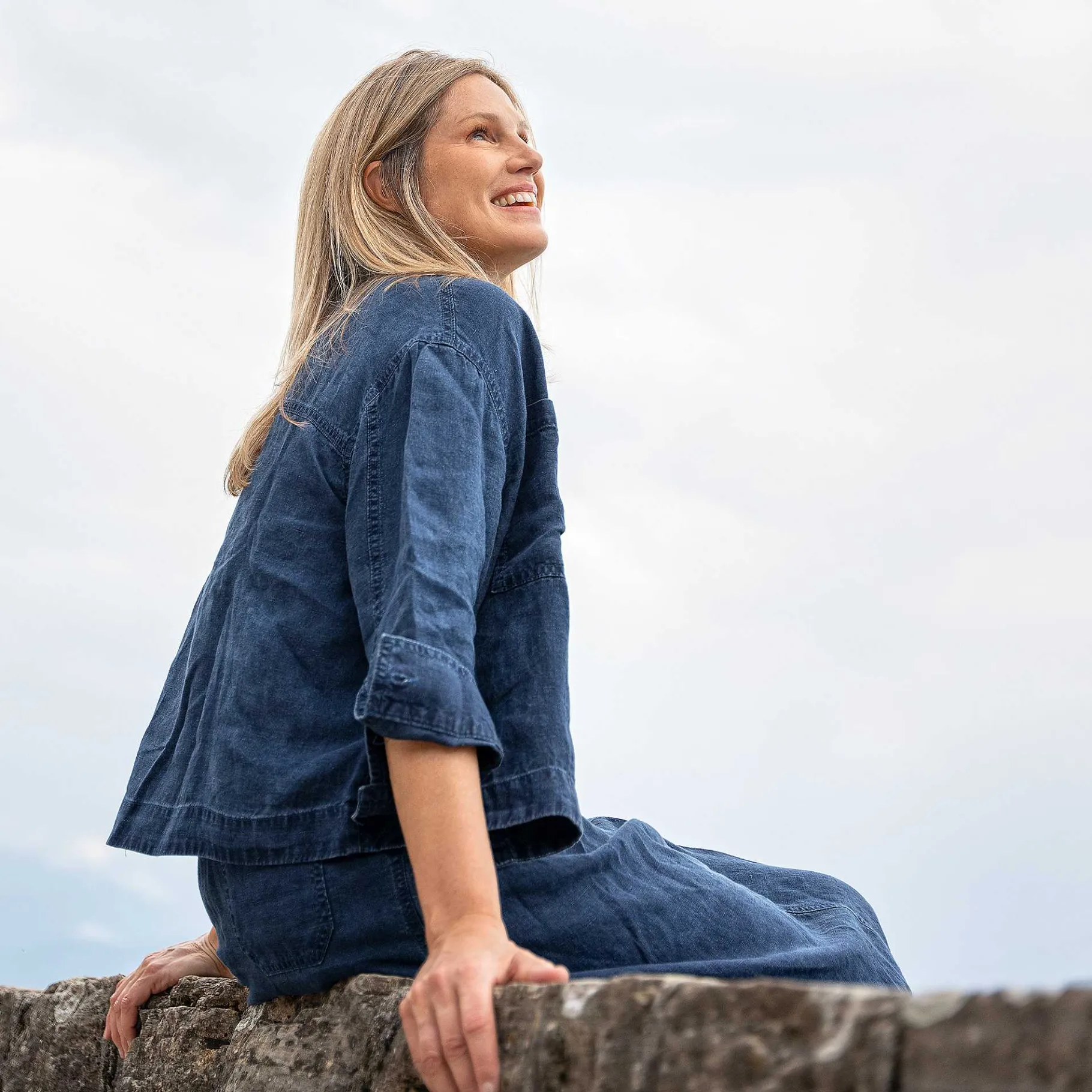LIVING CRAFTS Roxana | Vest Indigo Blauw Best