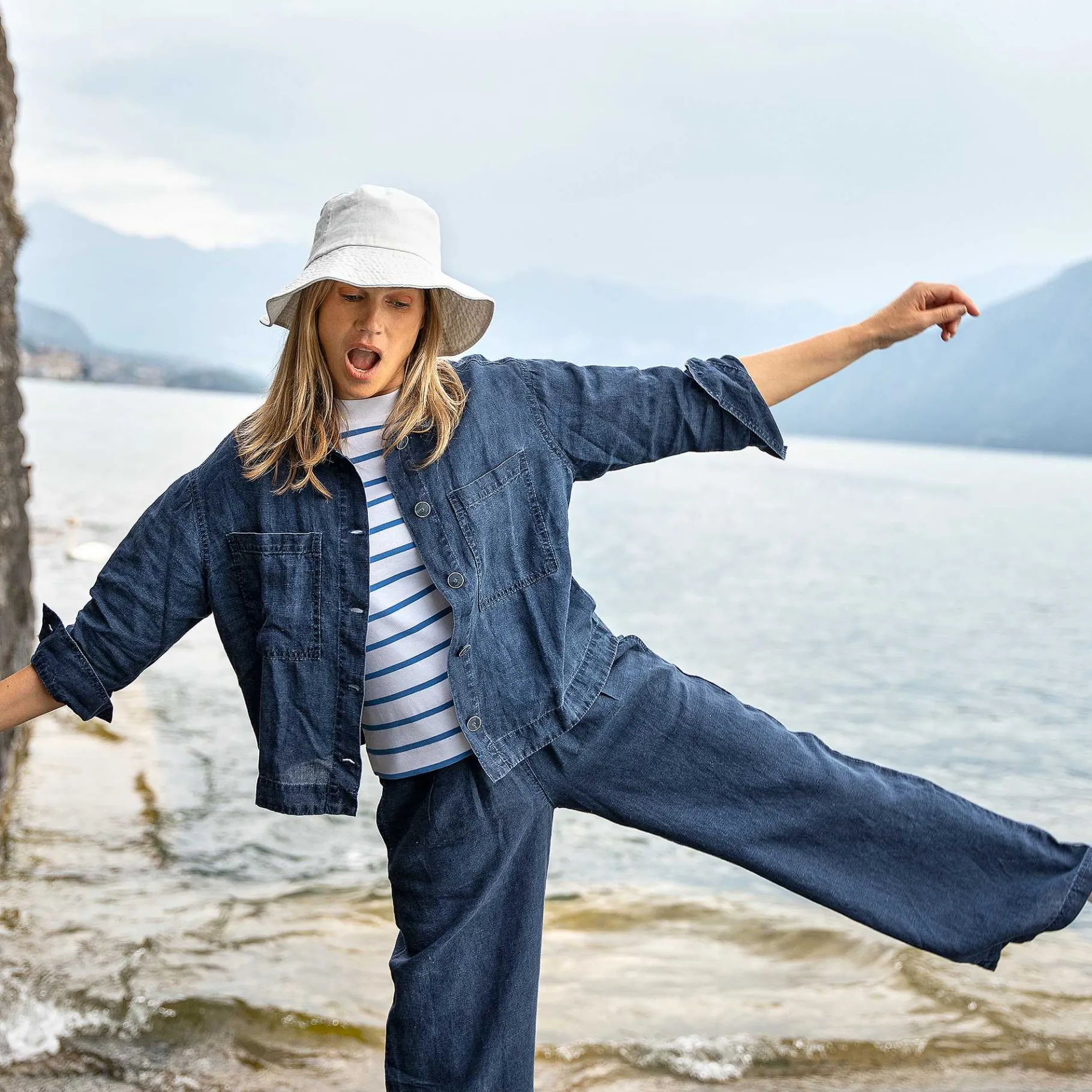 LIVING CRAFTS Roxana | Vest Indigo Blauw Best