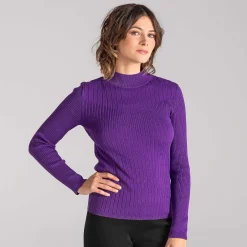LIVING CRAFTS Waargebeurd Verhaal Abiona | Tshirt Met Lange Mouwen Paars Sale