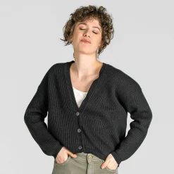 LIVING CRAFTS Waargebeurd Verhaal Alfrey | Vest Boxy Uit Zwart Flash Sale