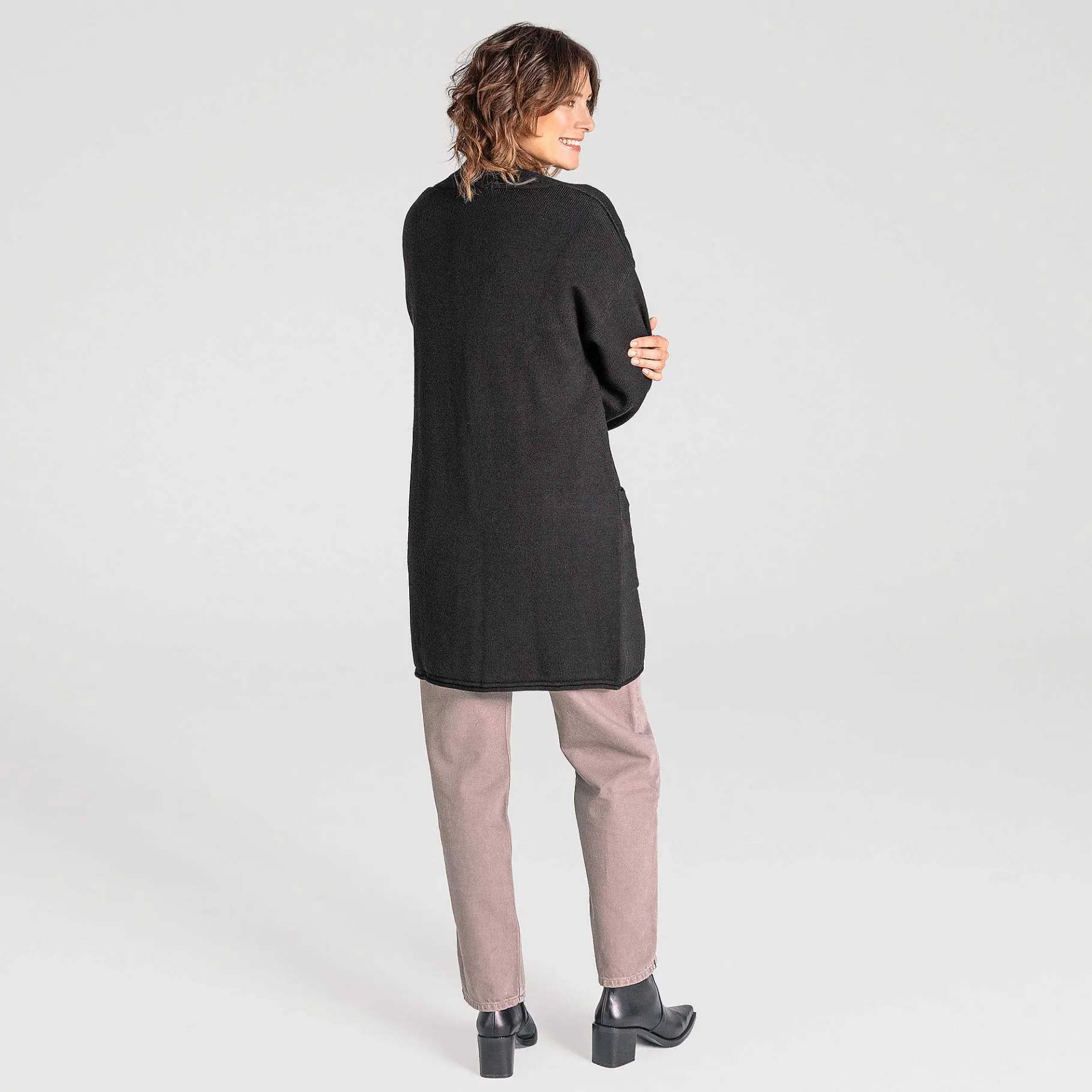 LIVING CRAFTS Waargebeurd Verhaal Aniek | Vest Lang Uit Zwart Sale