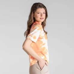 LIVING CRAFTS Waargebeurd Verhaal Benja | Vervaardigd Boxy T-Shirt Kunstwas Geel Fashion