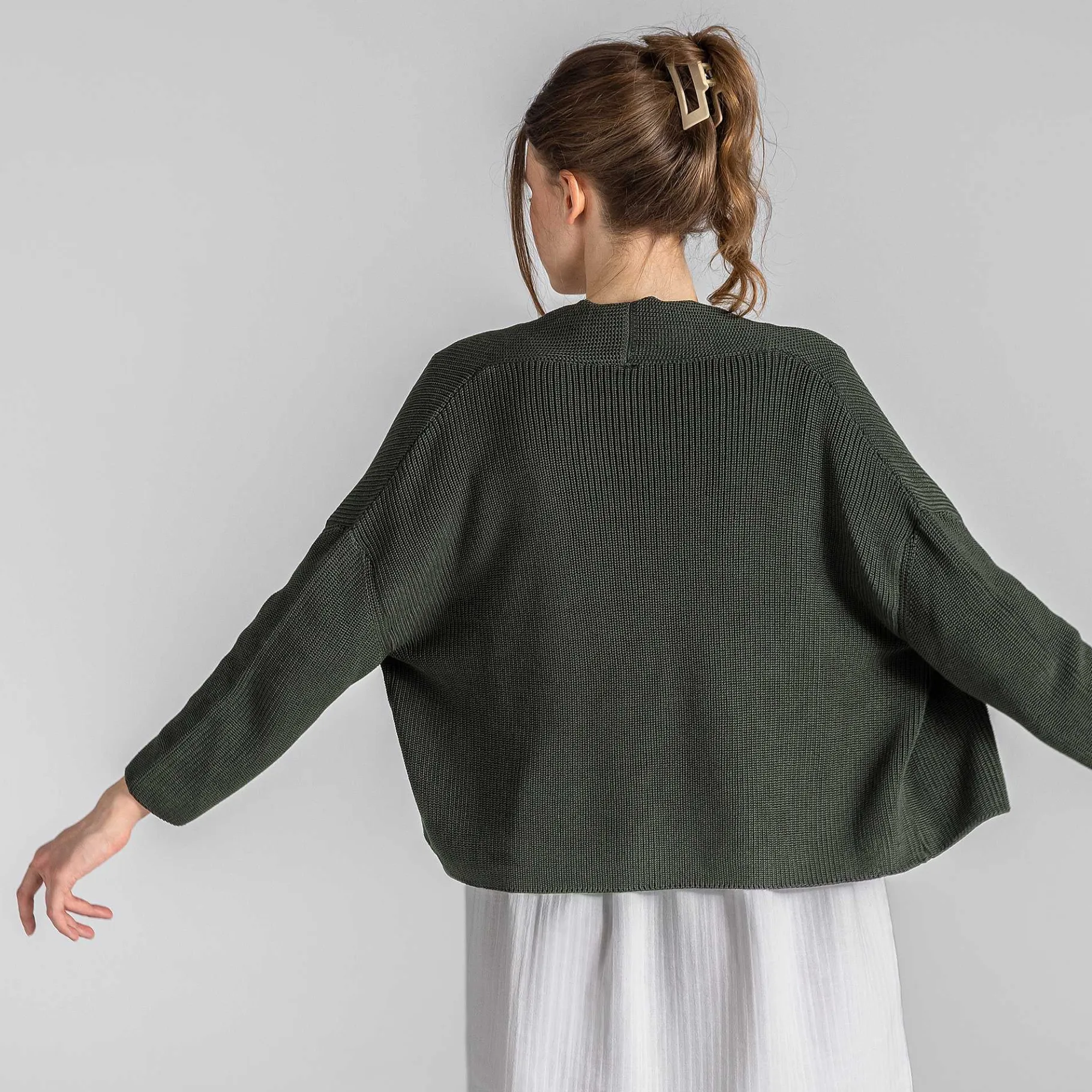 LIVING CRAFTS Waargebeurd Verhaal Bine | Vest Donker Kaki Hot