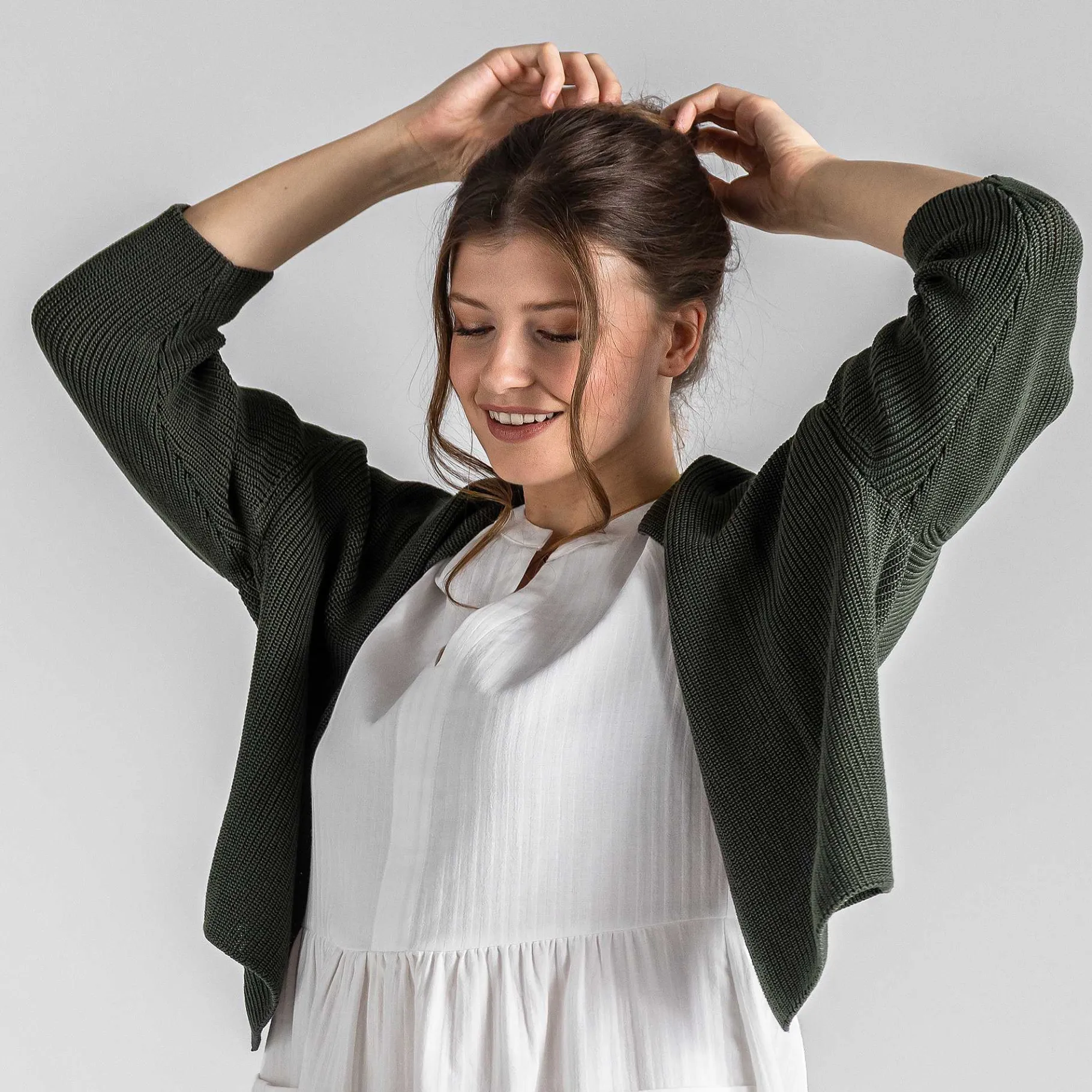 LIVING CRAFTS Waargebeurd Verhaal Bine | Vest Donker Kaki Hot